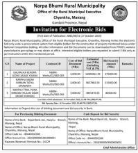 Invitation For Electronic Bid